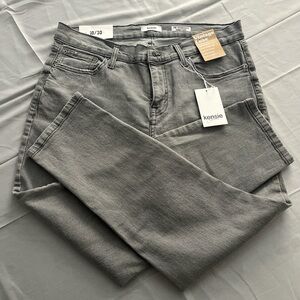Kensie Vintage Luxe Gray Denim Jeans – Size 10 Straight Leg